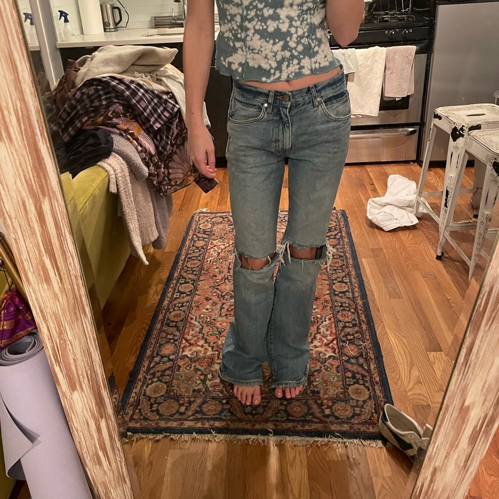 Zara ripped jeans